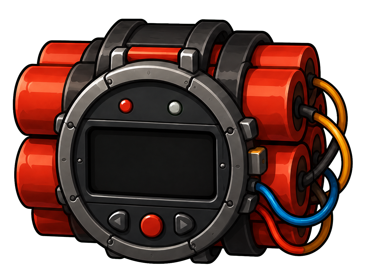 The actual cartoon TNT timer asset used in Save the Cat hazard levels